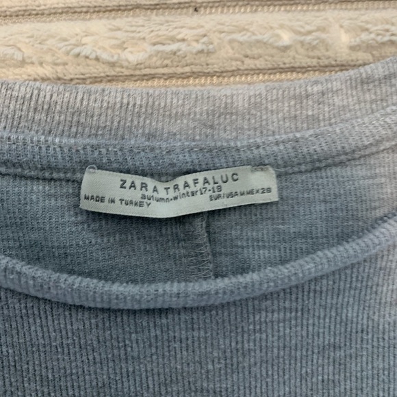 Zara Grey Relaxed Fit Long Sleeve Pullover - Picture 7 of 7